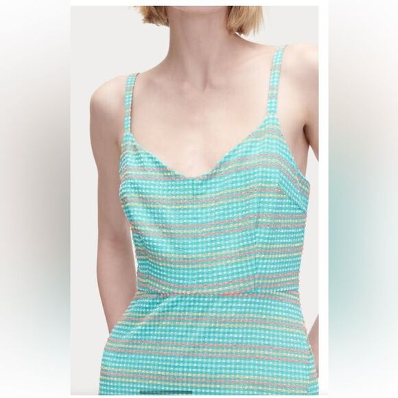 Rachel Comey Agitator Dress - Bllue/green size 10 - Picture 4 of 15